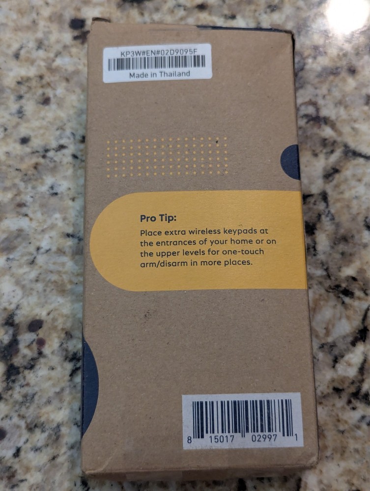 SimpliSafe Keypad Home Security System Wireless White