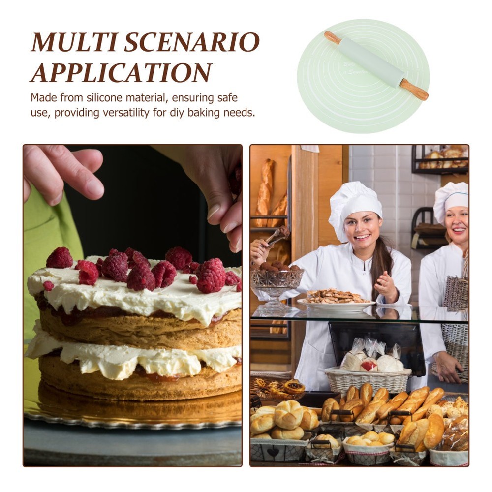 Pastry Rolling Mat Multi-function Anti-skid Pie Baking Bread Silicone