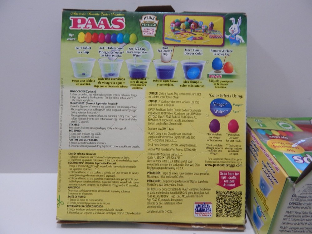 PAAS Color Cups & Egg Decorating Kit Lot