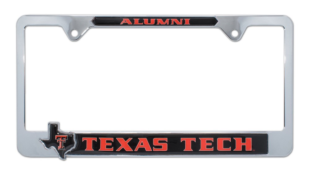 Texas Tech Alumni State Pride Metal License plate frame