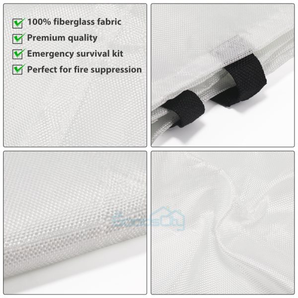 39''X39'' Prepared Emergency Fire Blanket Fire Suppression Blanket Quick Release