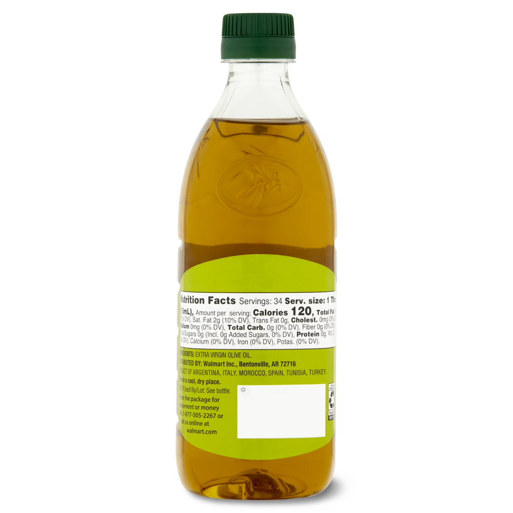Great Value Extra Virgin Olive Oil, 17 fl oz