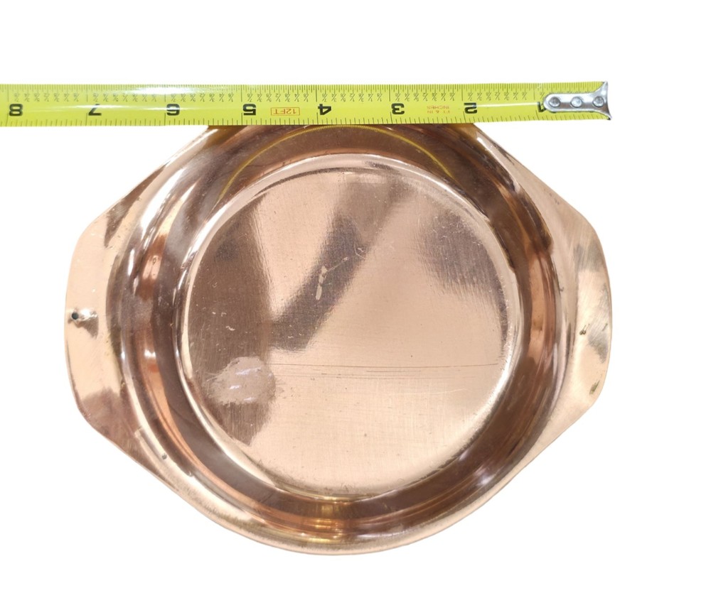 Set Of 2 Copper Lined Trays