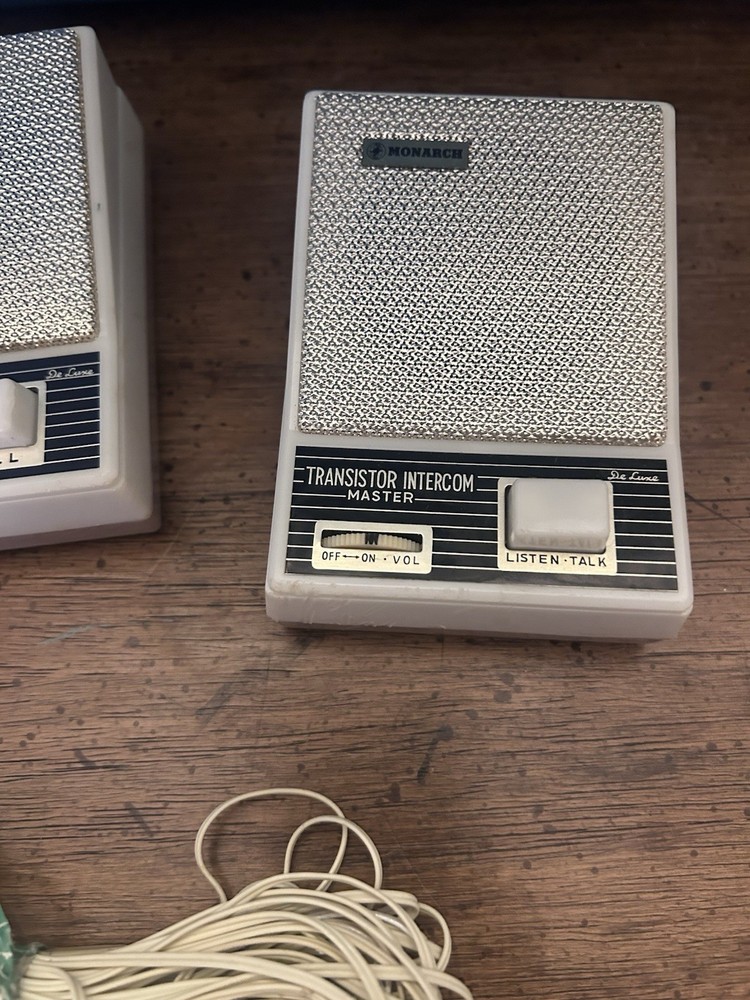 vintage Monarch 2 Station Transistor Intercom, Model IC-150
