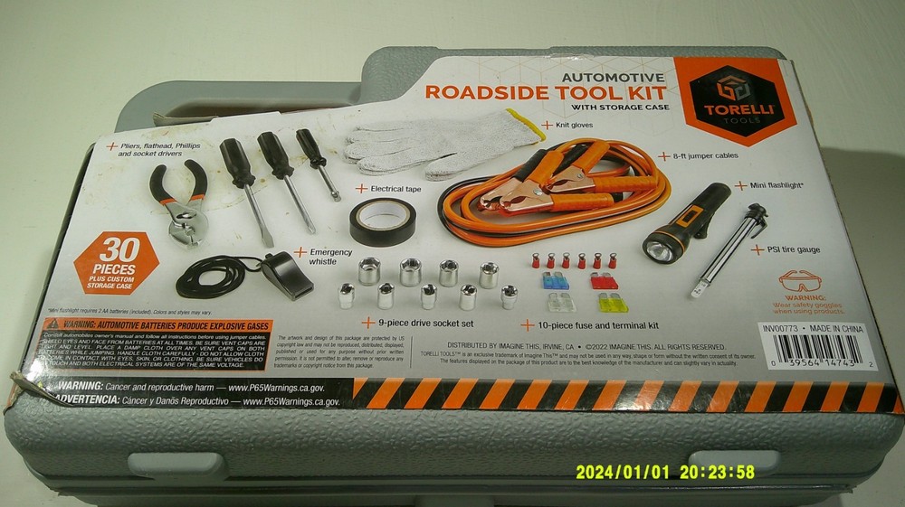 Torelli Tools 30pc. Automotive Roadside Tool Kit