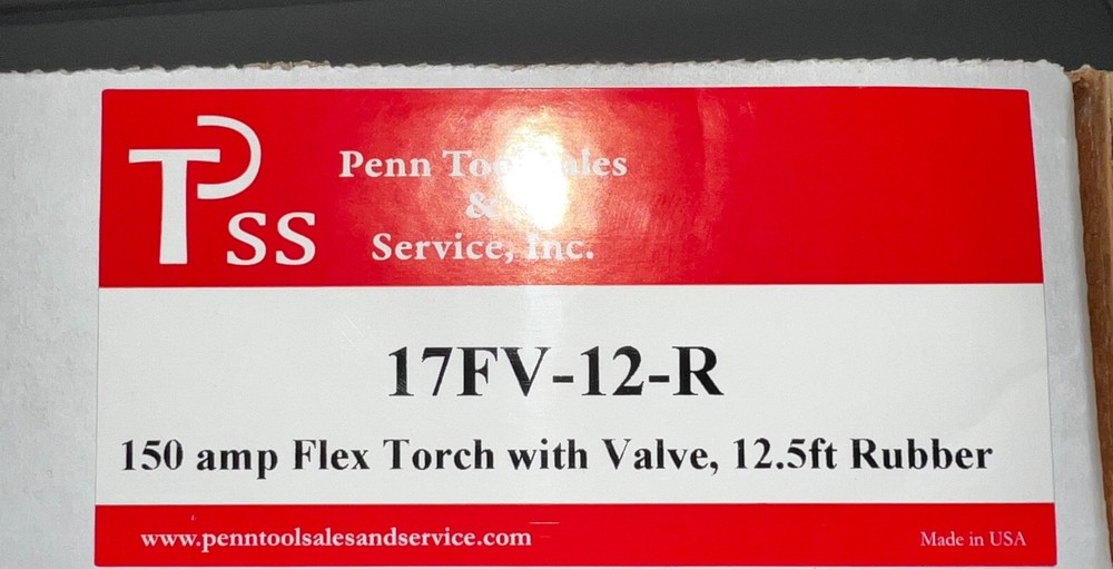 150 amp flex torch with valve