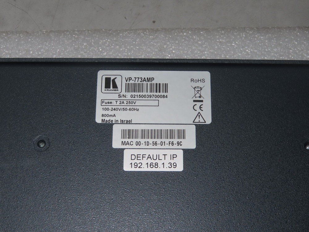 Kramer VP-773AMP Presentation Switcher/Scaler