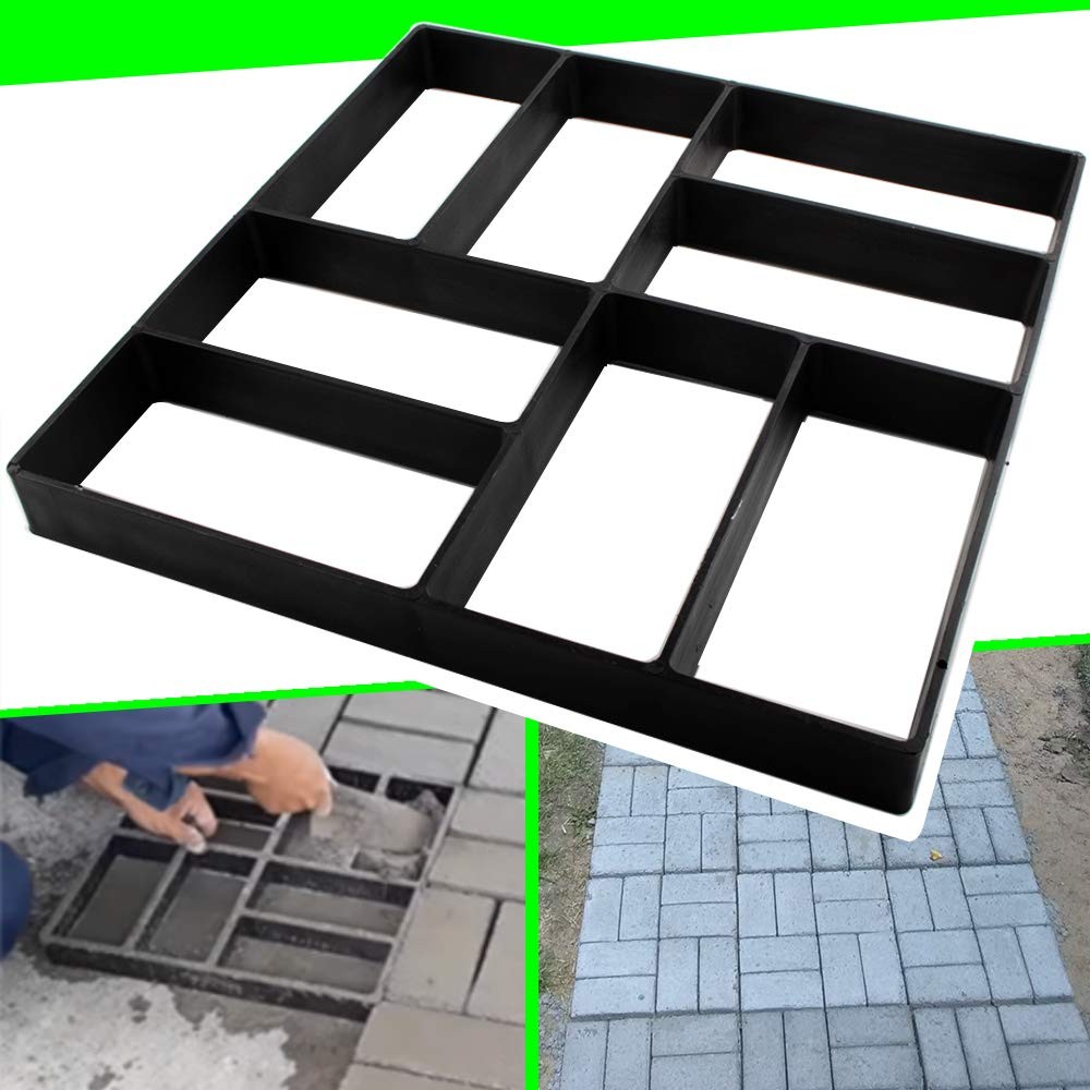 CJGQ Concrete Molds Reusable Walk Maker Paver Path Maker, Yard 8 Grid-1Pack
