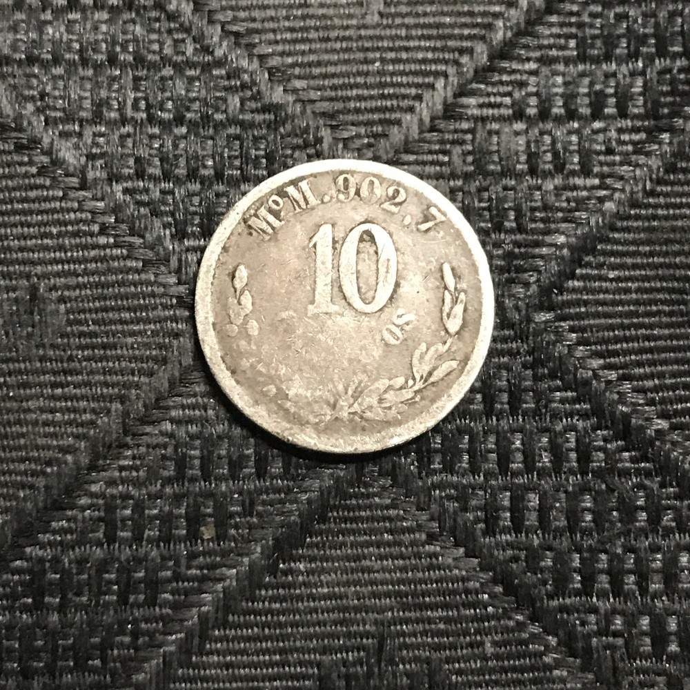 1892 Mo M Mexico 10 Centavos - KM-403.7