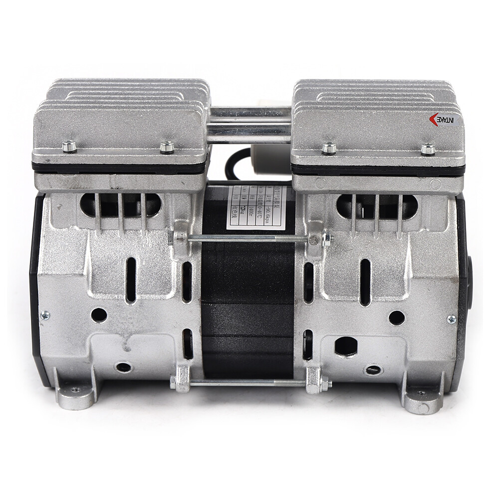 370W 8 Bar High Pressure Oilless Piston Compressor Pump Double Cylinder