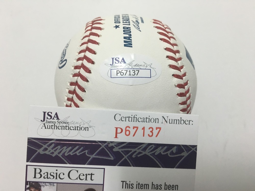 Rusney Castillo Signed MLB Baseball JSA Coa Boston Red Sox