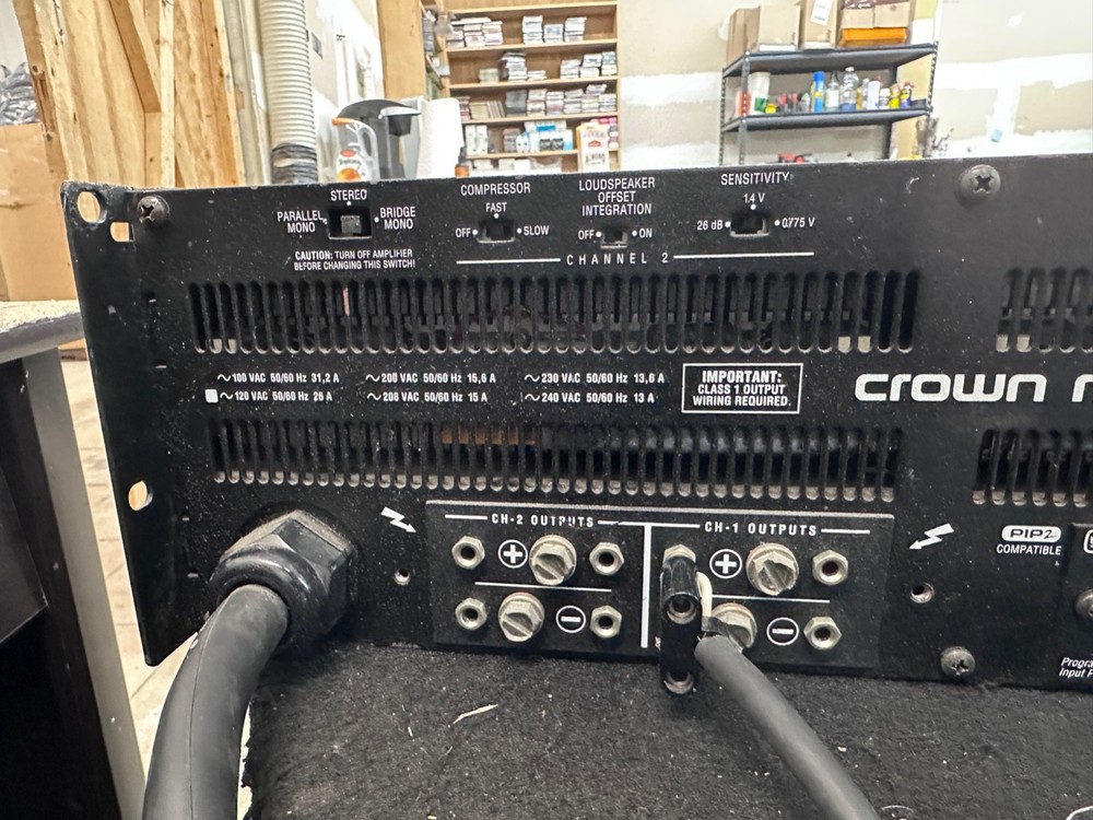 Crown Macro-Tech 5002VZ 2 Channel Power Amplifier - Tested & Working (#4022)