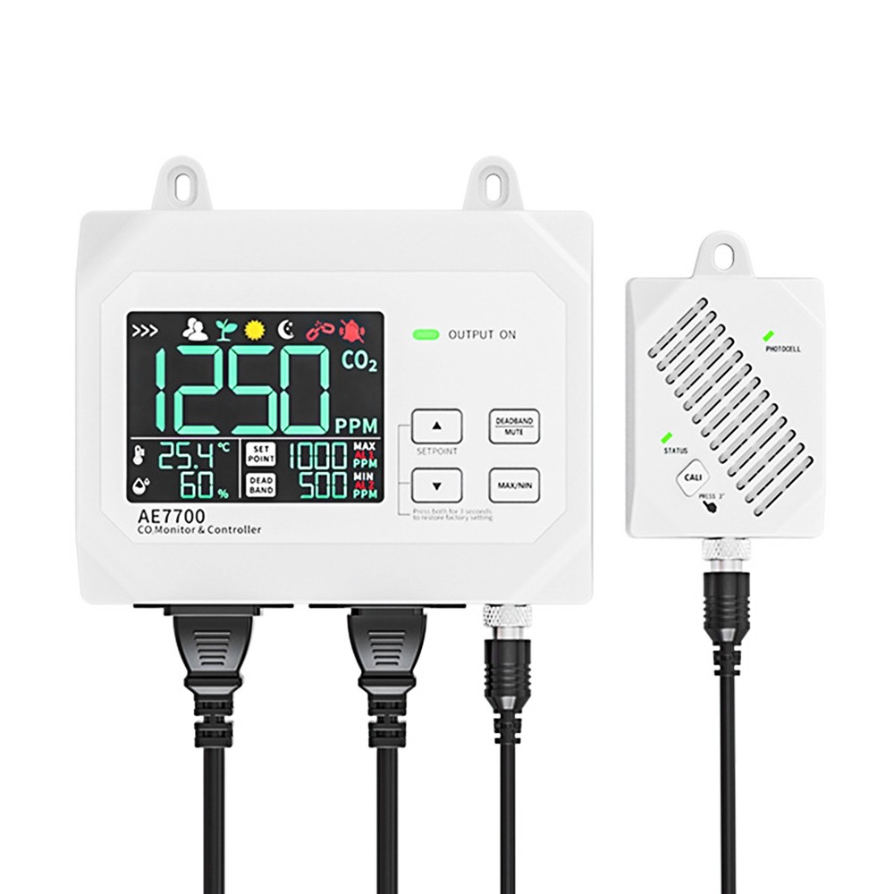 CO2 Monitor & Controller CO2 Concentration Tester Controller 0~9999ppm RDPM