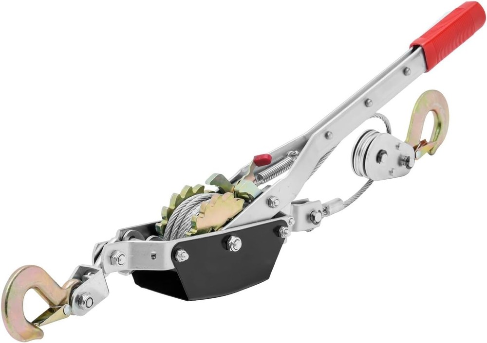 Come Along Winch, 2 Ton 4,409 lbs Pulling Capacity, 12 ft Steel Cable, 2 Hook...