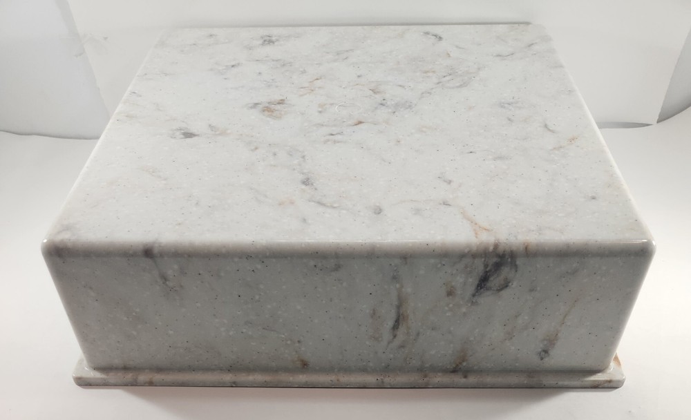 Samuel Mueller - 14" x 14" Monterey Solid Surface Storage Pod - Butterscotch