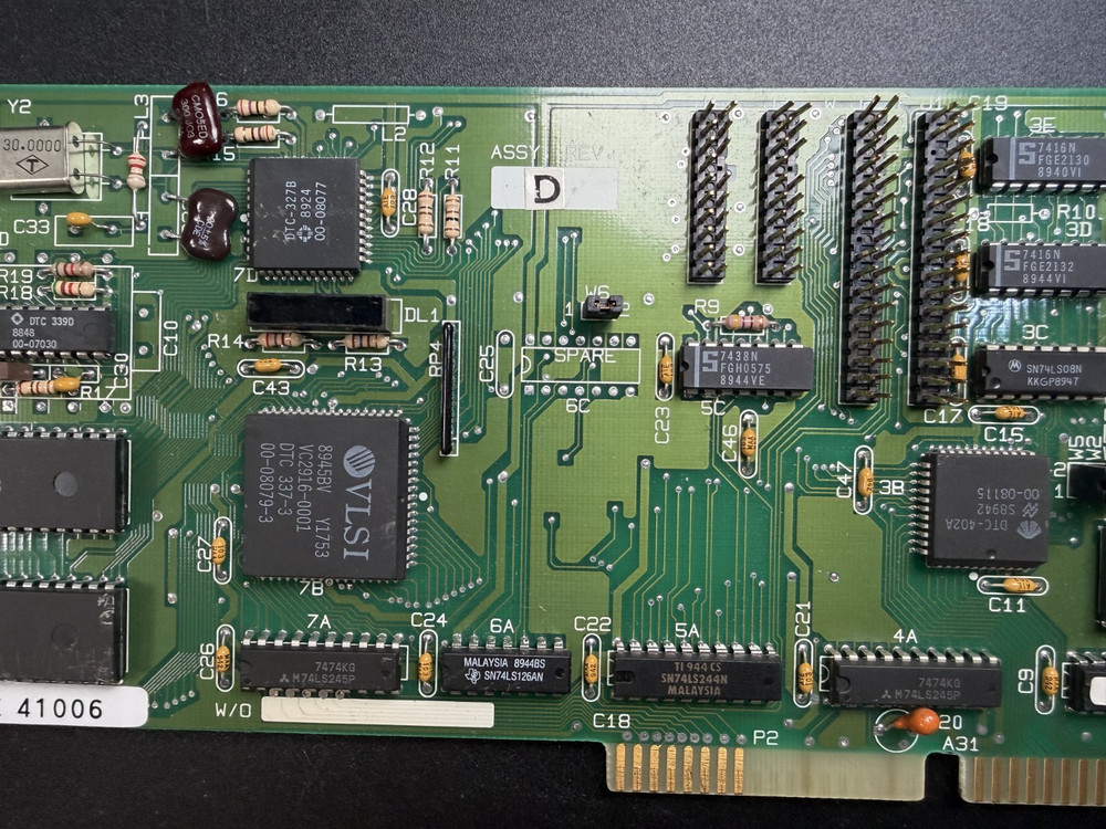 DTC 7287 Rev.D DTC Data Technology 16-bit ISA RLL Hard Drive & Floppy Controller