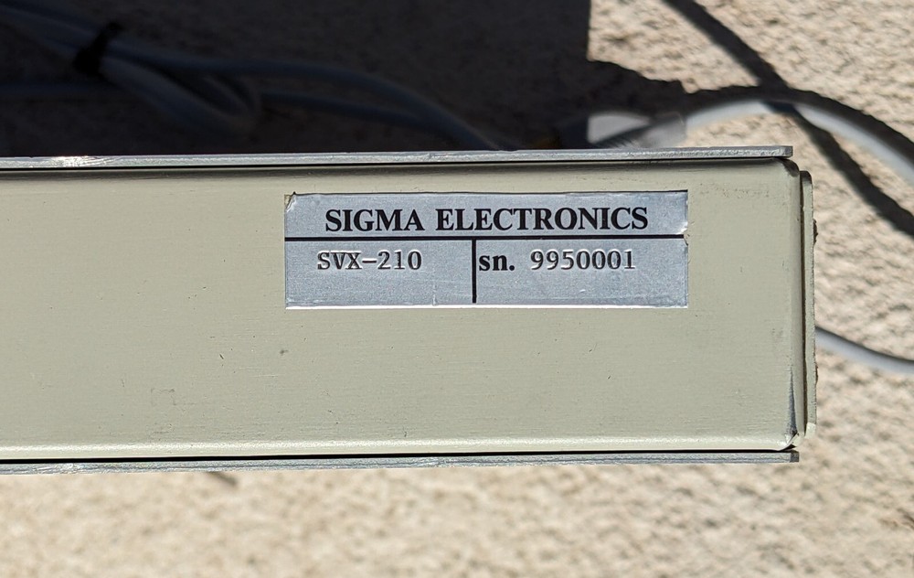 SIGMA ELECTRONICS SVX-210 Video Switcher 10 Inputs; Perfect for Security Mon Sys