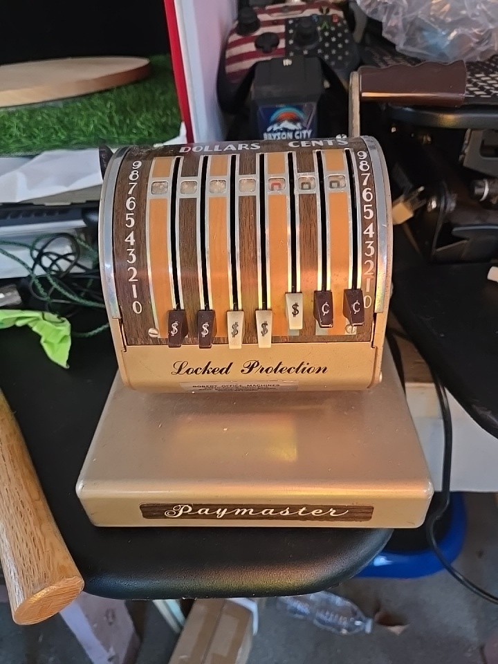 Pay Master X-550 Check Writer