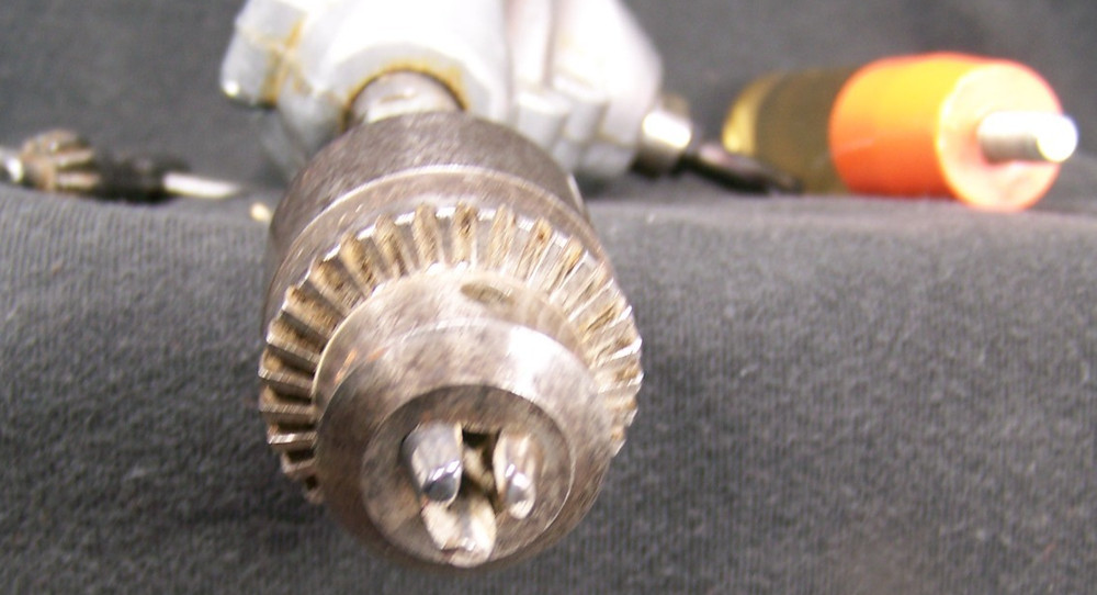 Vintage Right Angle Drill Cap Orange Handle Half Double Nice!! Jacobs Chuck