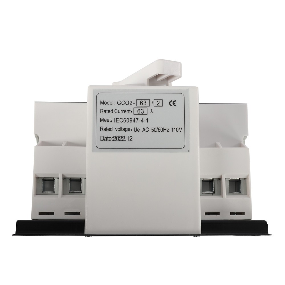 63A 2P 110V Dual Power Automatic Transfer Switch Changeover Transfer Switch