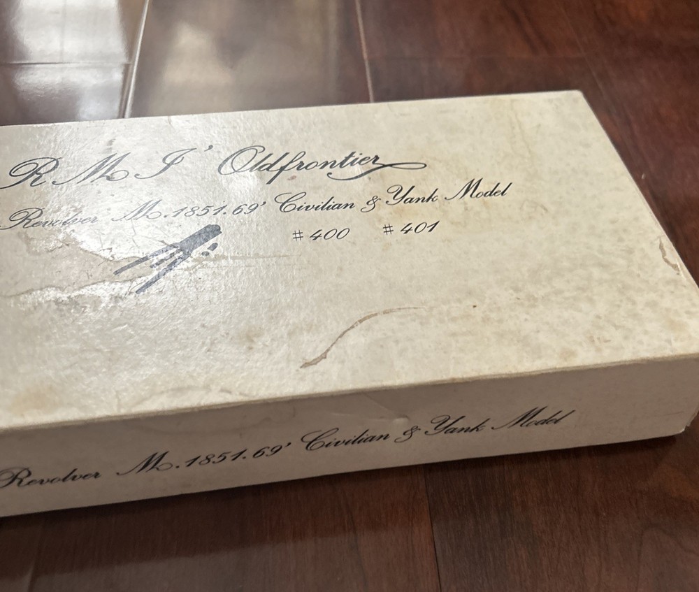 RMF Old frontier 36 Caliber Navy Revolver Empty Box W/ Foam