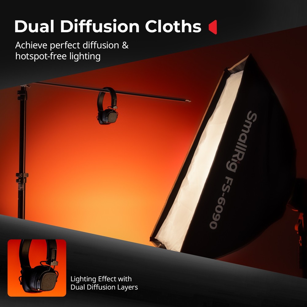 SmallRig 24'' x 35" Quick Release Softbox Bowens FS-6090 with Diffuser Bag