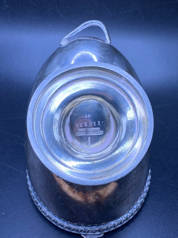 Vintage WALLER & HALL silver plated lidded sugar caddy