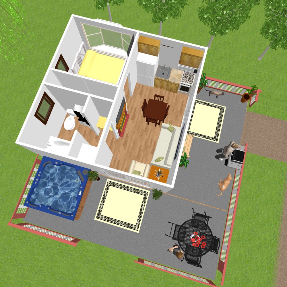 256sqft Unique Tiny House Building Plan*,.(16'x16') 12 pages