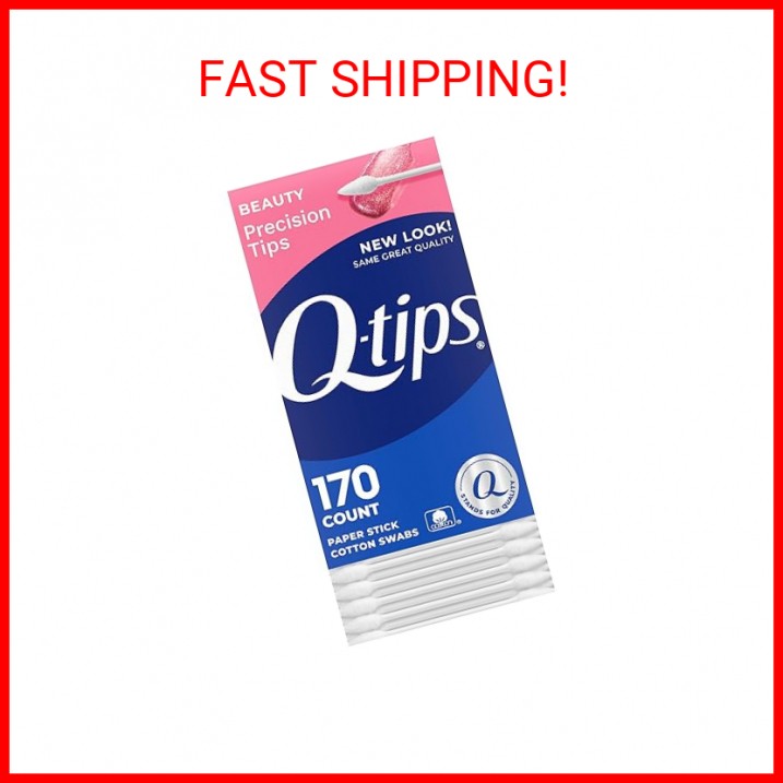 Q-Tips Cotton Swabs, Precision Tip, 170 Count