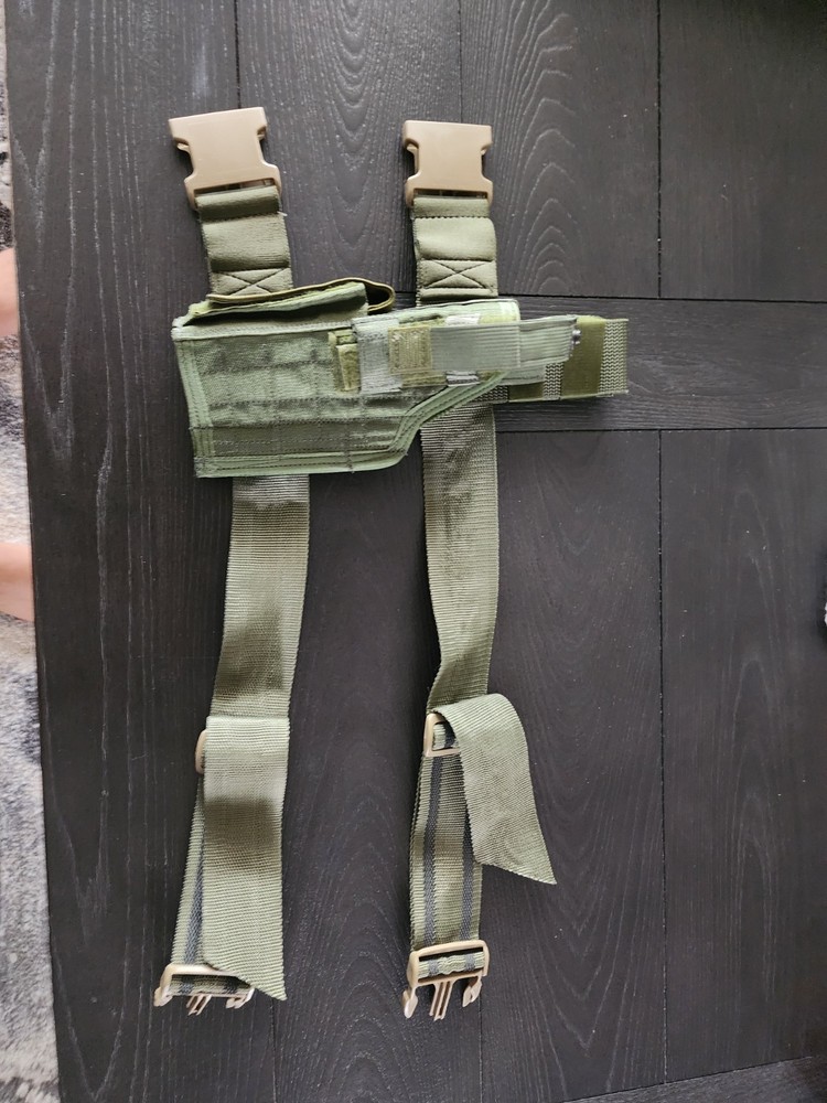 Old School Eagle Industries  Holster  Green Olive Drop Leg holster nos