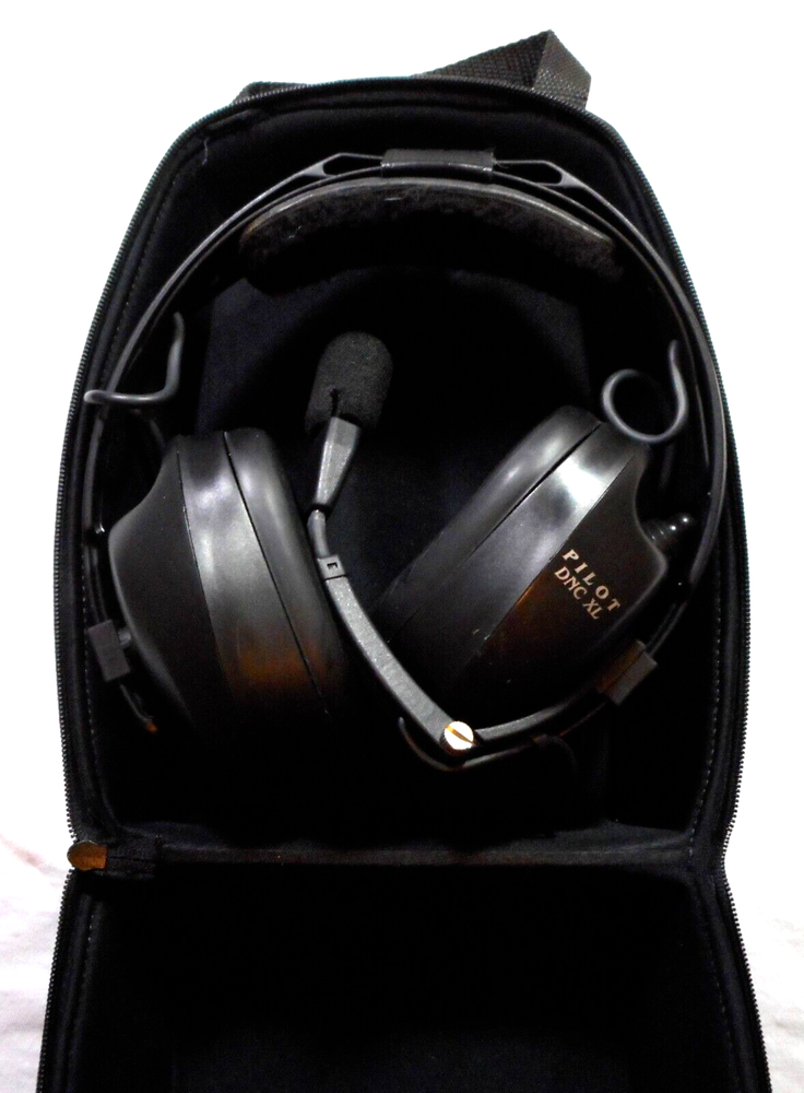 Pilot DNC XL Aviation Headset With Case - Works