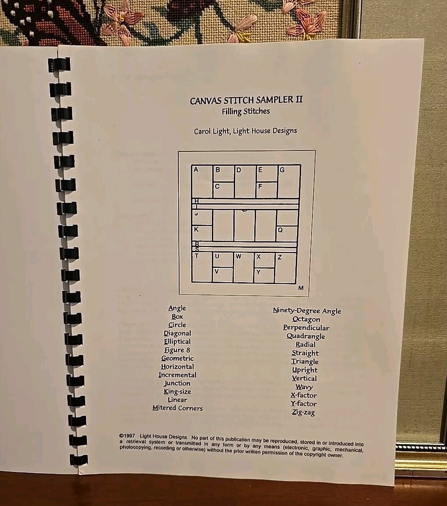 Light House Designs CANVAS STITCH SAMPLER II Needlepoint Pattern Booklet 1997