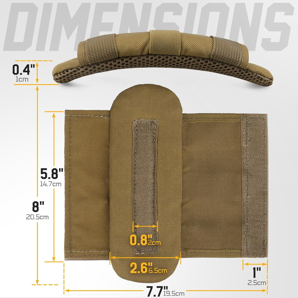 Tactical Plate Carrier Shoulder Pads, 2 Pack Shoulder Strap Pad Backpack Strap C