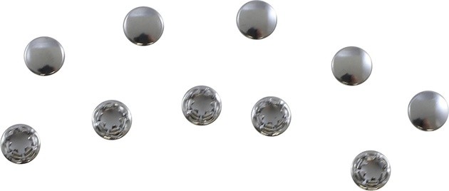DS Allen-Head Bolt End Plugs 1/4" Chrome 10-Pack