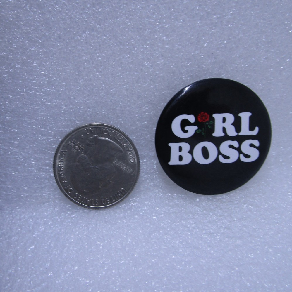 Girl Boss Button Pin