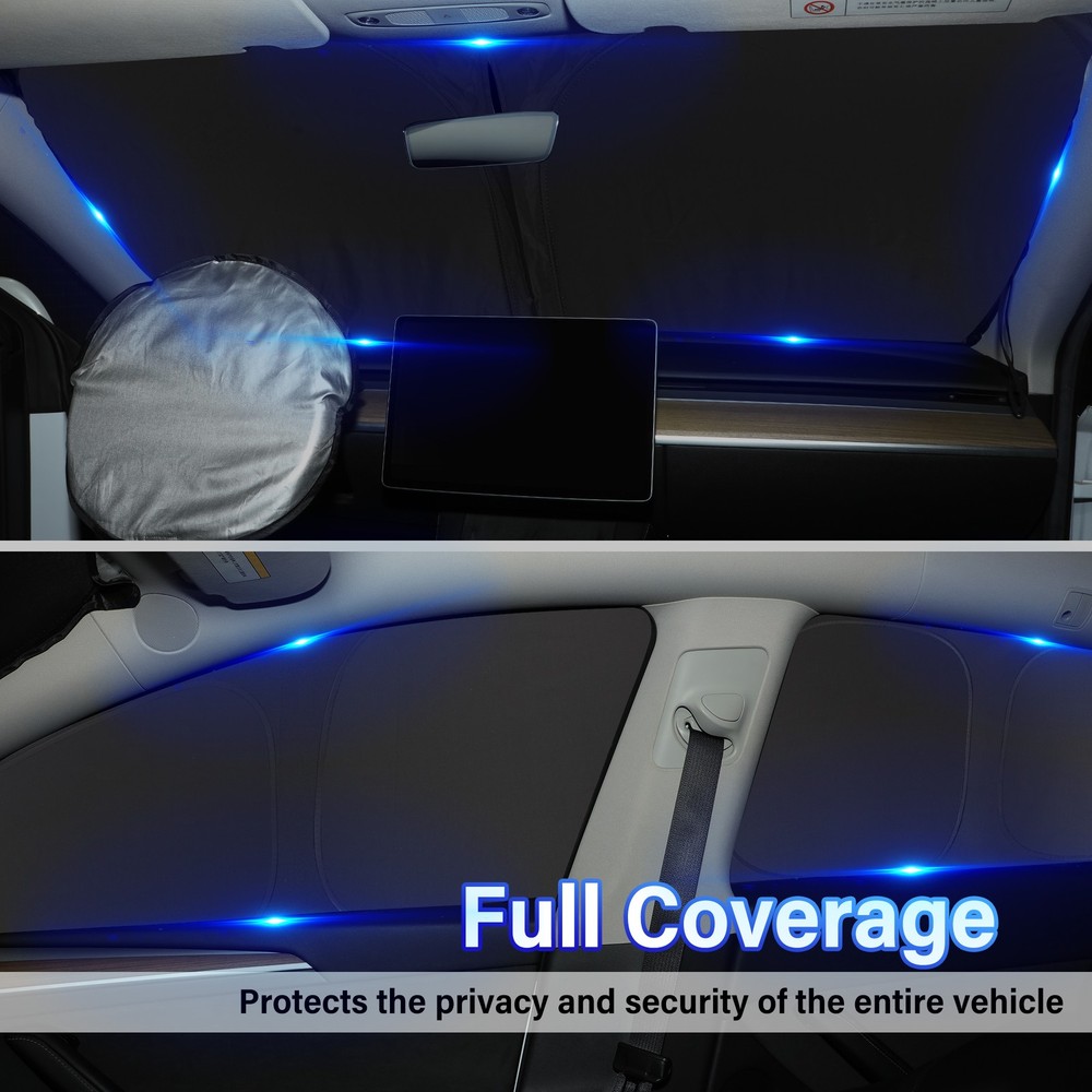 Side Windows Front Windshield Privacy Full Sunshade For Tesla Model 3