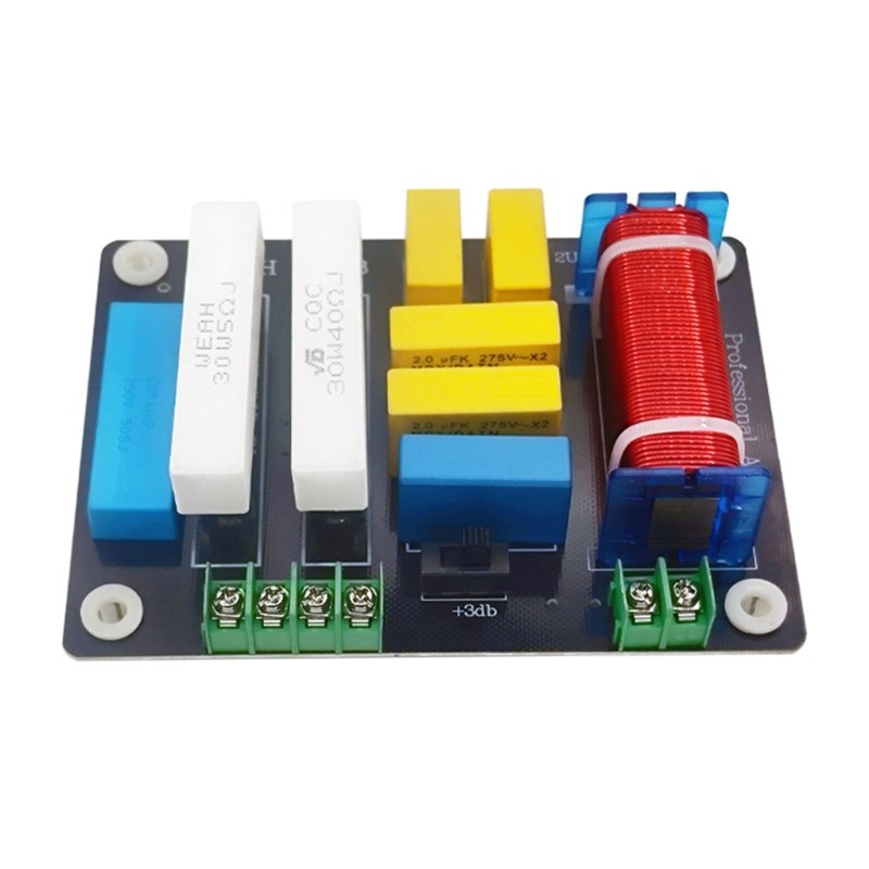 400W Treble 2 Way Frequency Divider Speaker Filter Circuit Adjustable Frequency