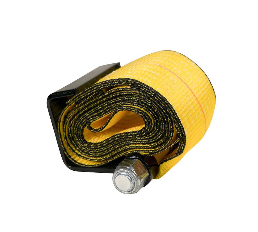 20 Pack 4"x5' Roll Off Container Winch Strap with Flat Hook 5400 # WLL Bolt-On