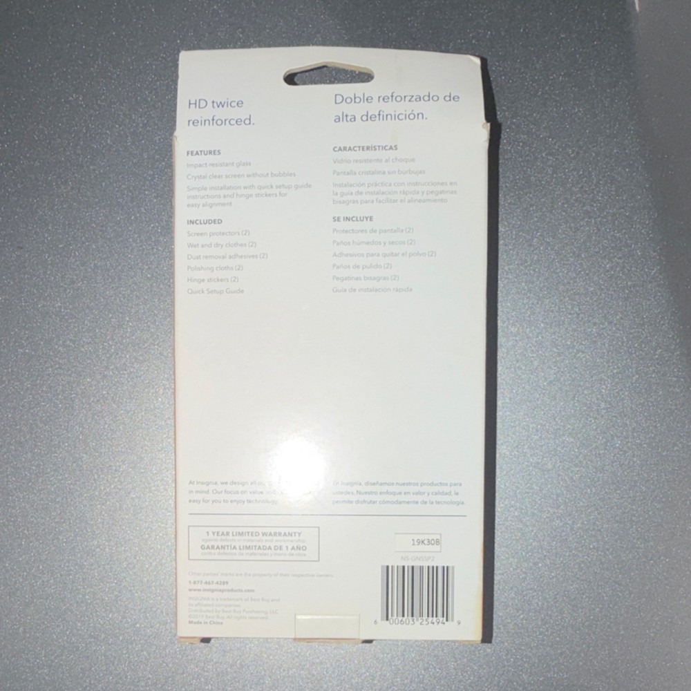 Insignia Glass Screen Protector Kit 2 Pack Clear for Nintendo Switch