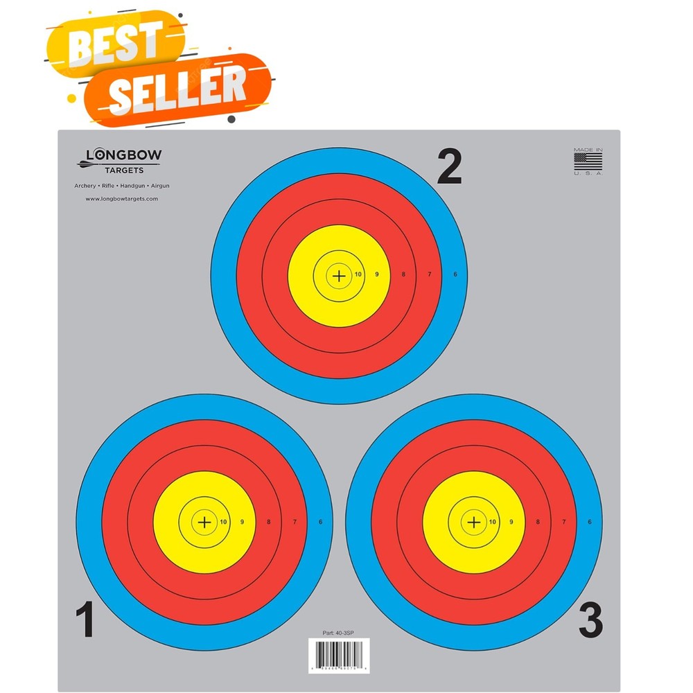 Longbow 40cm Archery Targets - Durable 20 Pack for Precise Target Practice