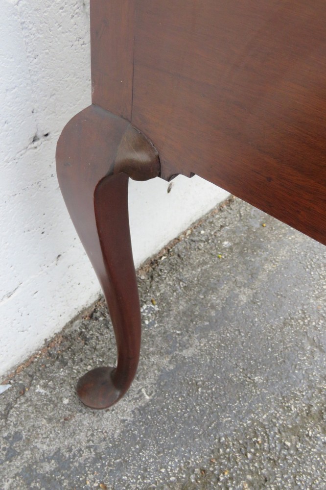 Late 1800s Queen Anne Legs Solid Mahogany Small Server Buffet 5603