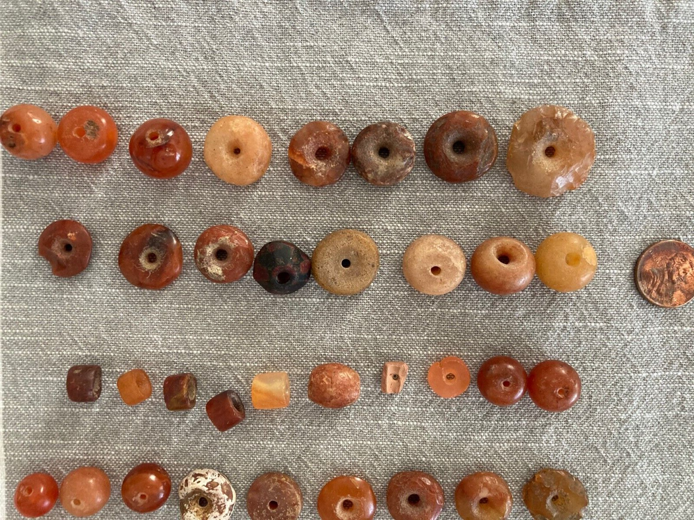 96 Ancient Roman Carnelian Stone Beads