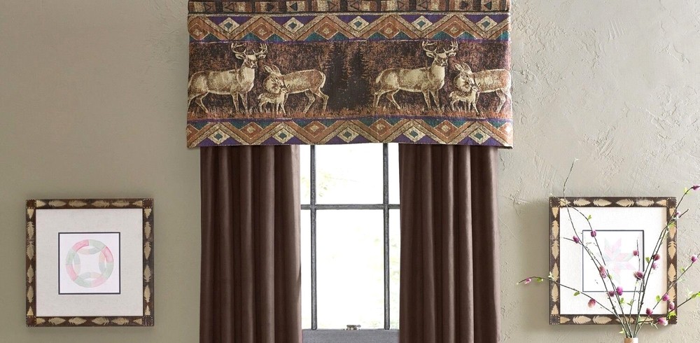 Croscill CHIPPEWA One Unlined Tailored Valance 54" Width x 22" Length