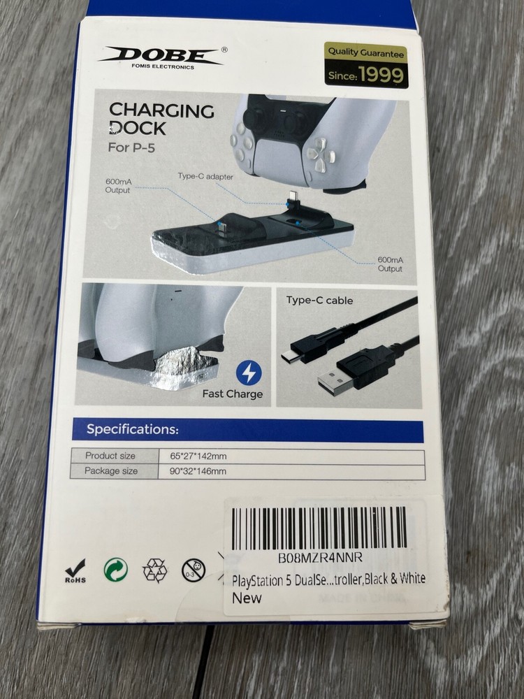 Dobe Dual Controller Charging Dock For PS5 Controllers