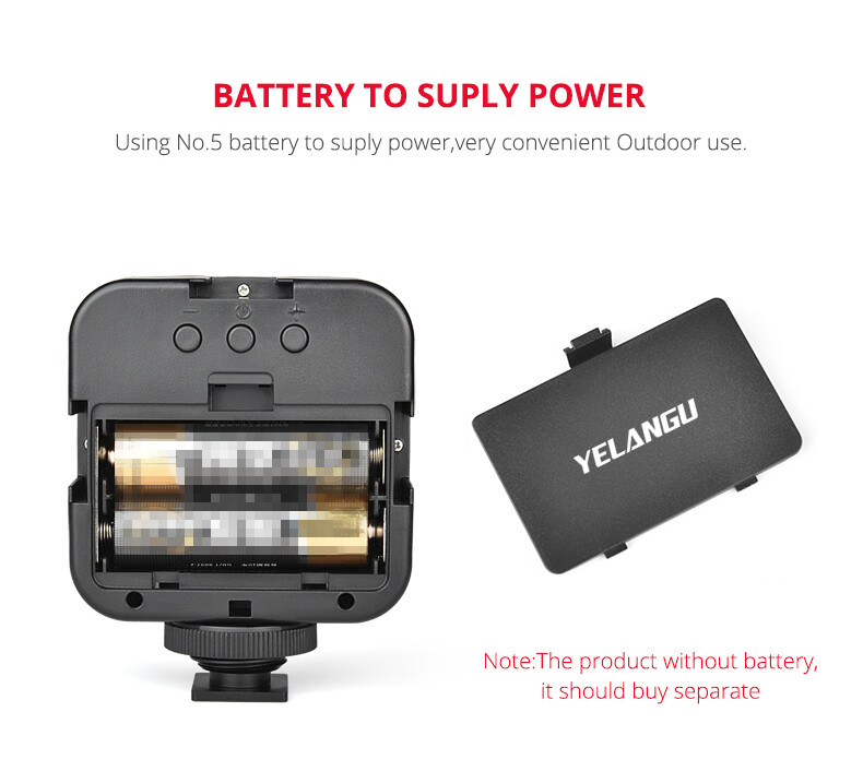 Ultra Bright LED Video Light Dimmable High Power Panel Vlog Fr Smartphone Camera