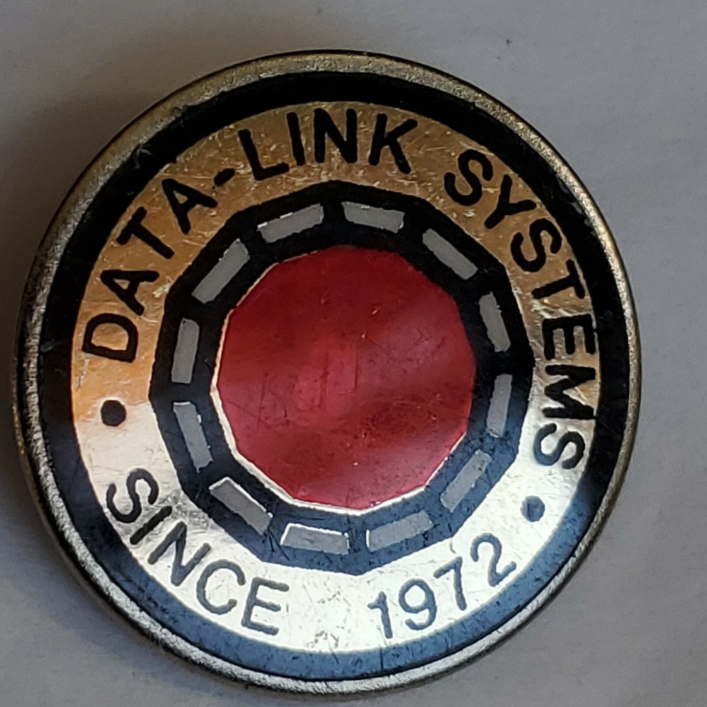 Data Link Systems Since 1972 Lapel Pin Computer Consultants