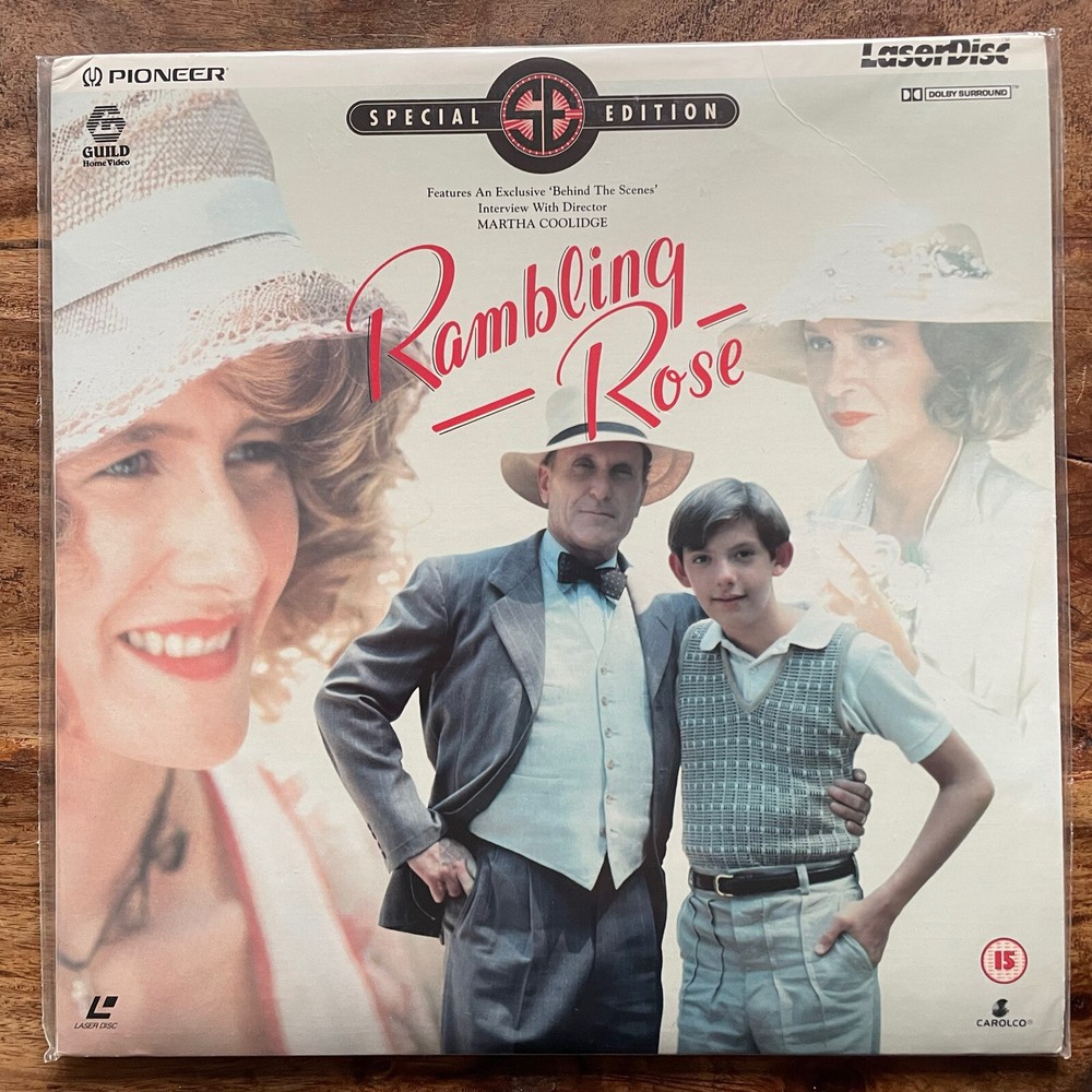 RAMBLING ROSE - LAURA DERN   MINT LASERDISC / 120 MINS / + INTERVIEW