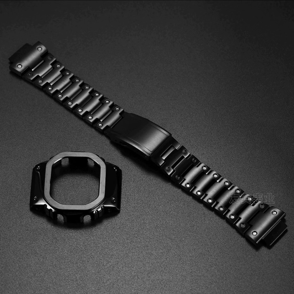 Titanium Alloy Strap Set Replacement Strap Case Stainless Steel For GW-5000hs