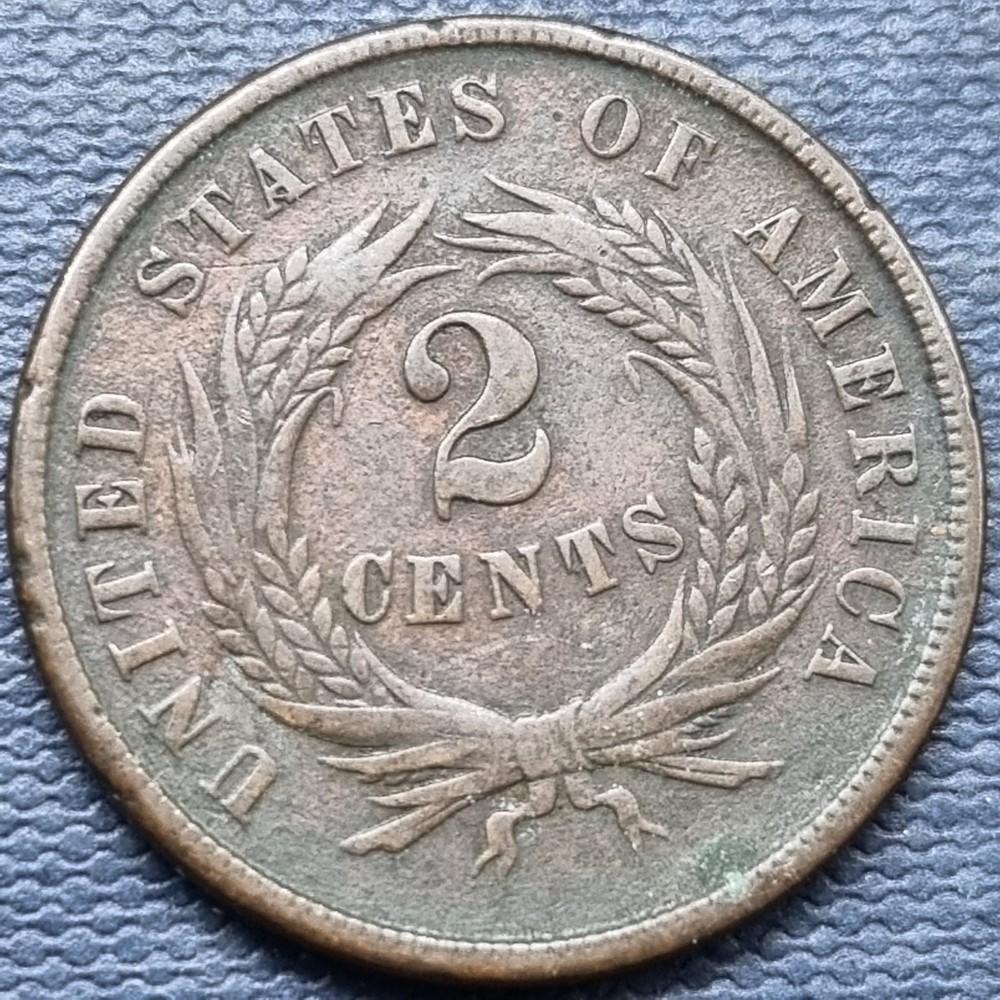 1864 Two Cent Piece 2c Better Grade #95972
