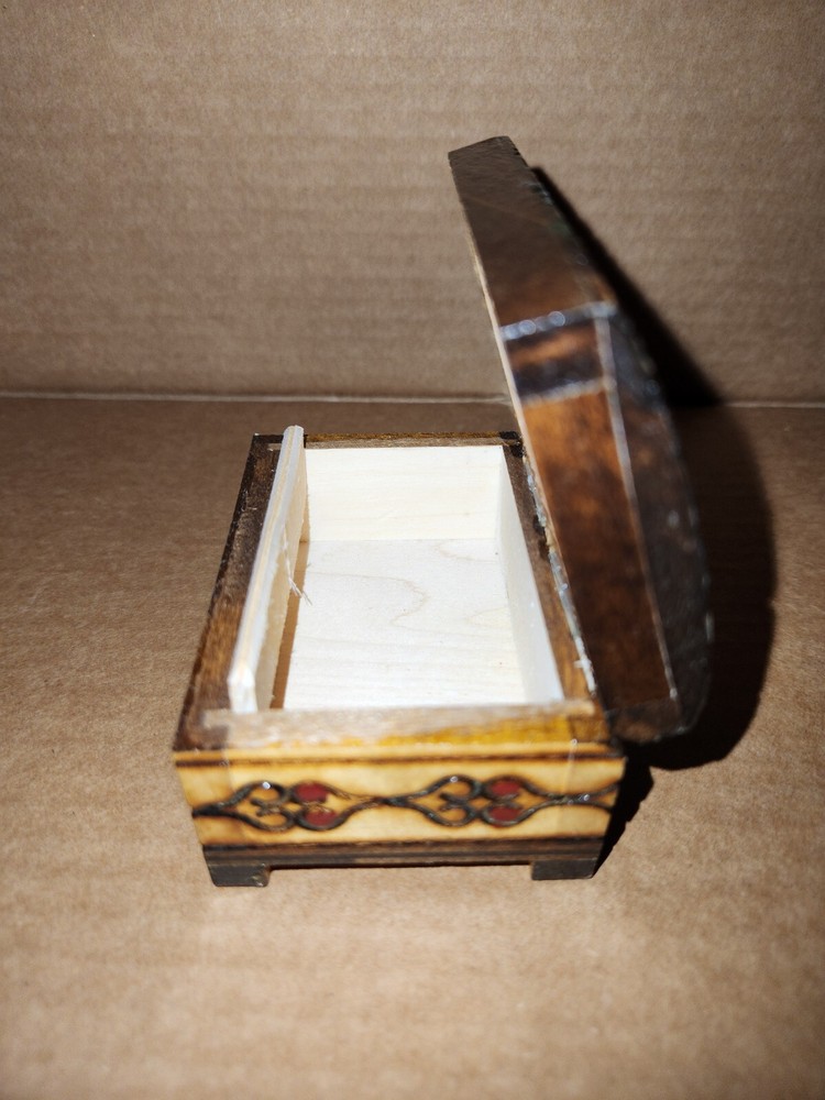 Polish Small Wooden Chest Pre-Owned